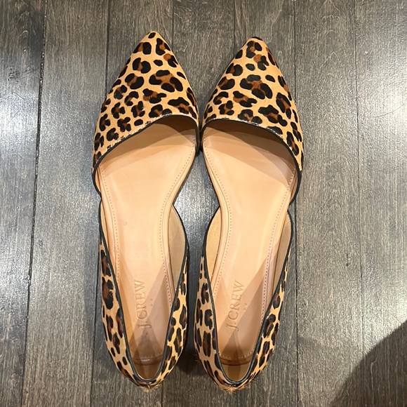 J CREW Cheetah Flat heels